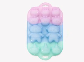 Molde silicona transparentes 11 ositos diferentes 